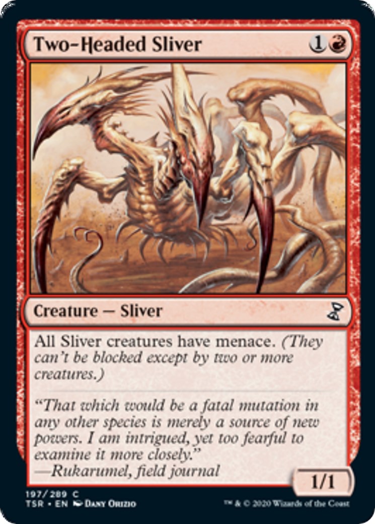 sliver mtg cards Two-Headed Sliver [TSR