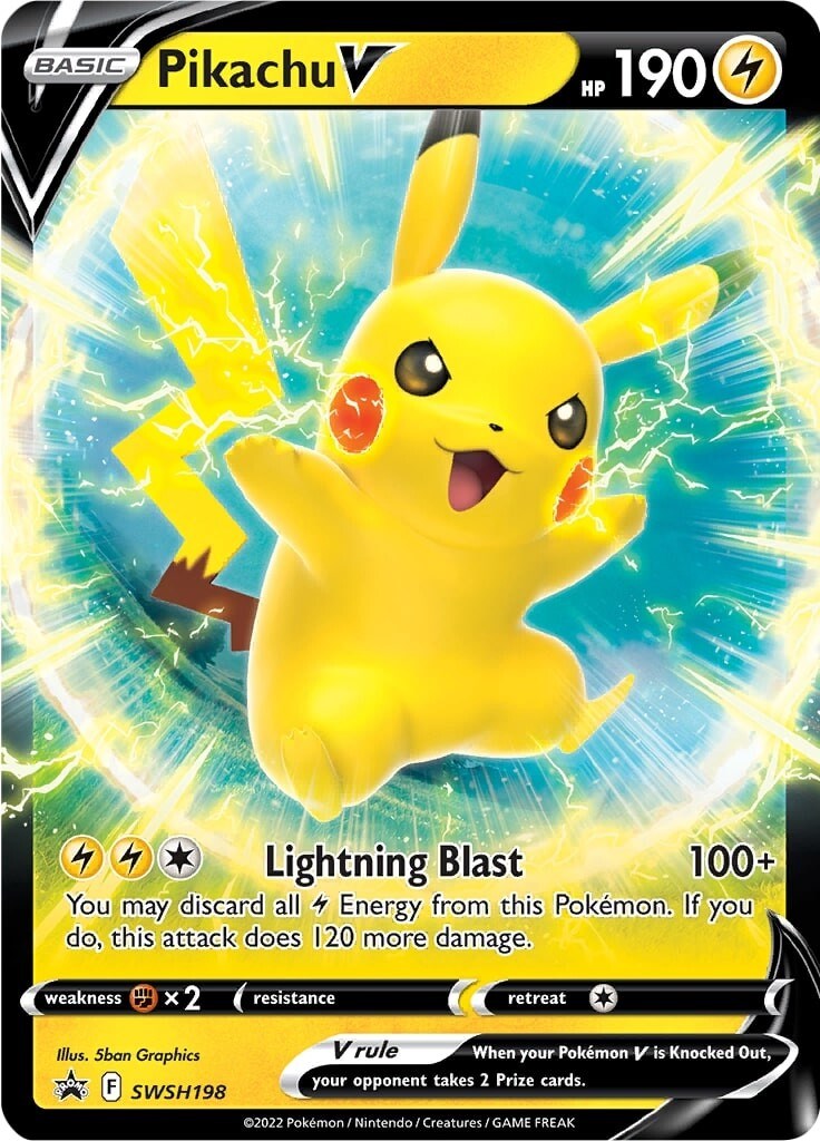 Pikachu V - SWSH198