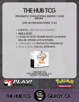 Pokemon Prismatic elite trainer box break (in store only)