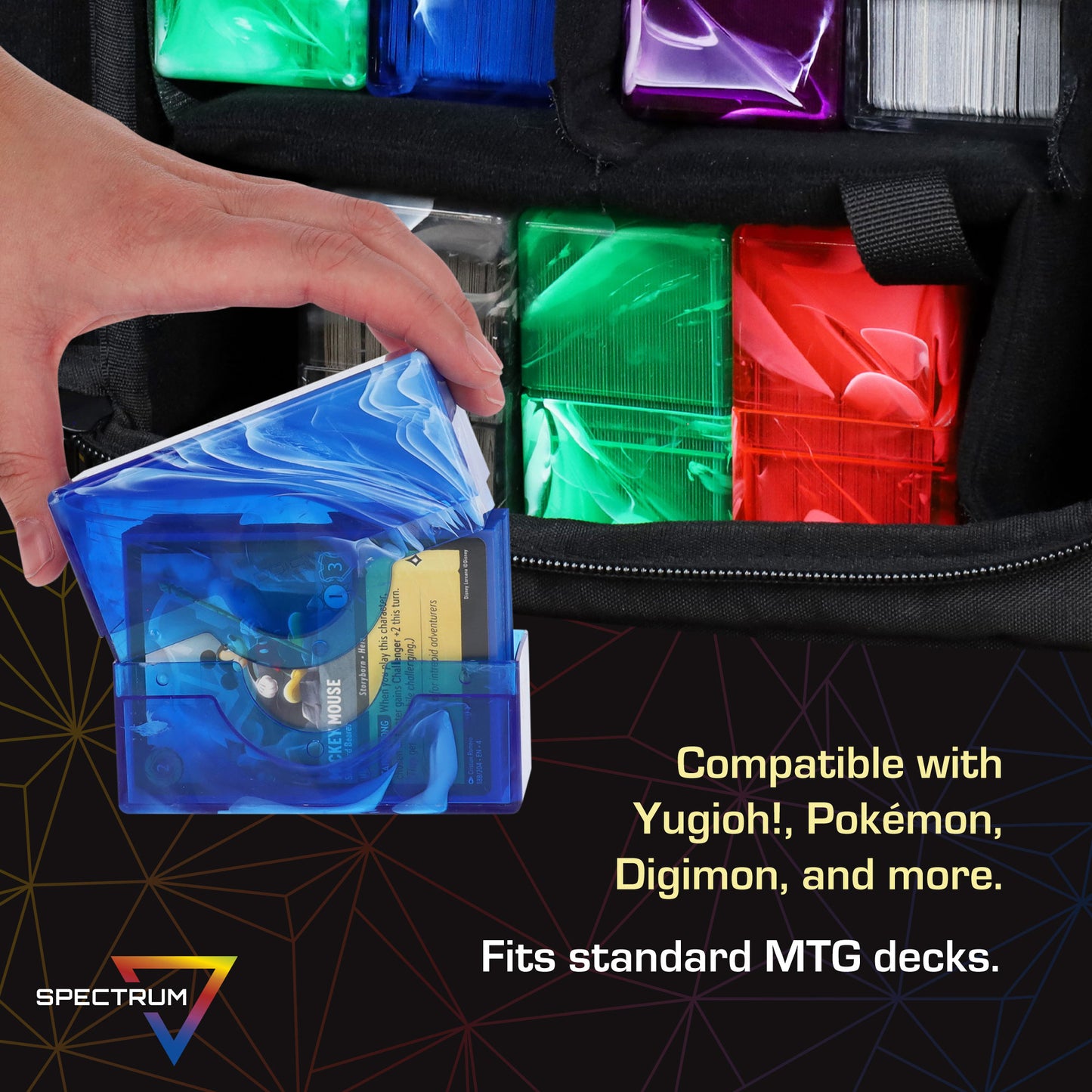 BCW: Prism Deck Case-50 CT-Crystal Clear