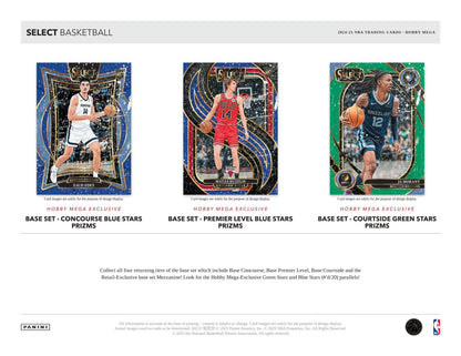 24-25 Panini Select Hobby MEGA Basketball