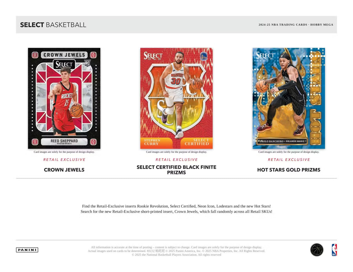 24-25 Panini Select Hobby MEGA Basketball