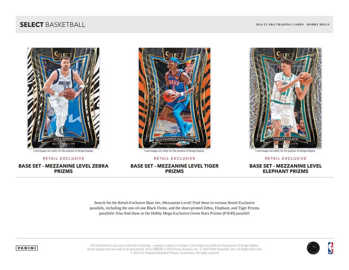 24-25 Panini Select Hobby MEGA Basketball
