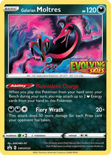 Galarian Moltres - SWSH125 (Prerelease)