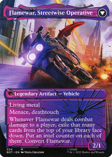 Flamewar, Brash Veteran (Shattered Glass) (Back)