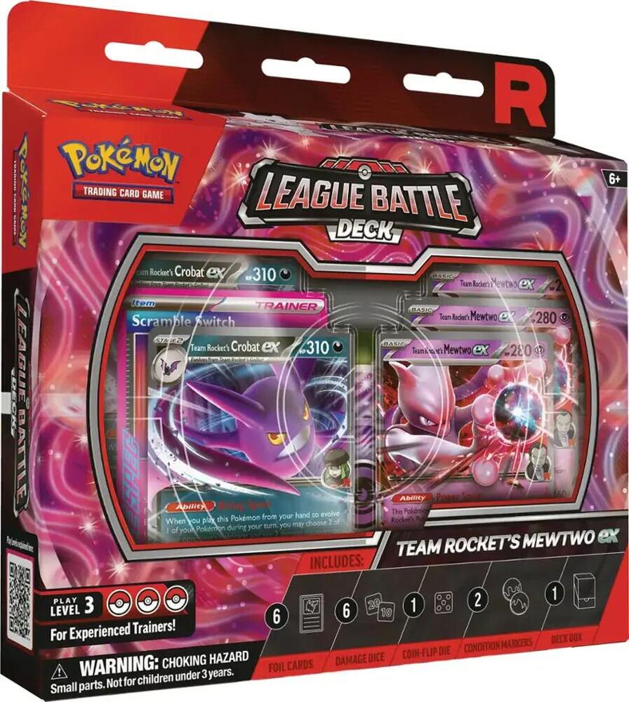 Pokemon: Team Rocket’s Mewtwo ex League Battle Deck