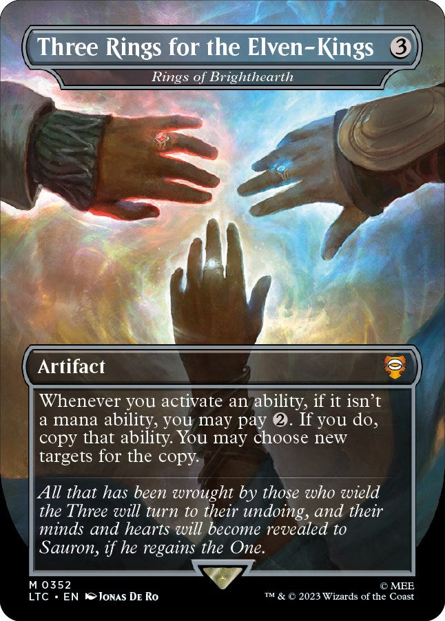 Three Rings for the Elven-Kings - Rings of Brighthearth (Borderless)