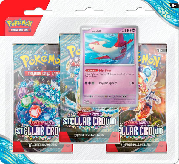 Pokemon: Stellar Crown 3 Pack Blisters