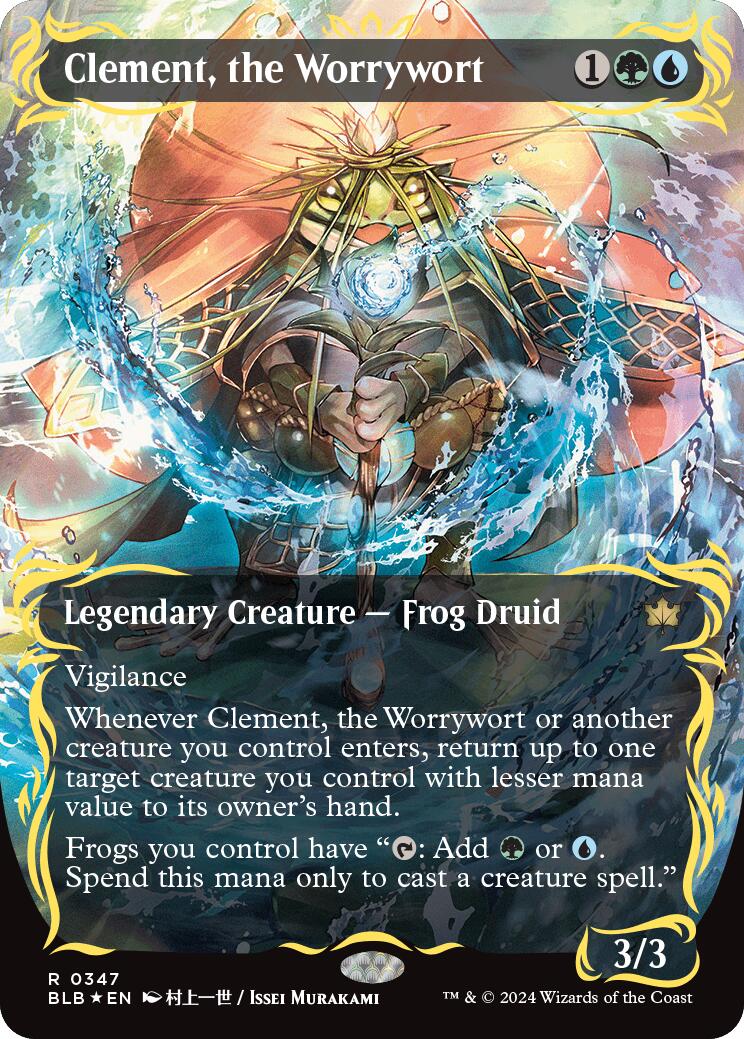 Clement, the Worrywort (Borderless) (Raised Foil)