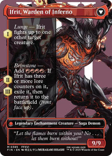 Clive, Ifrit's Dominant (0385) (Borderless) (Back)