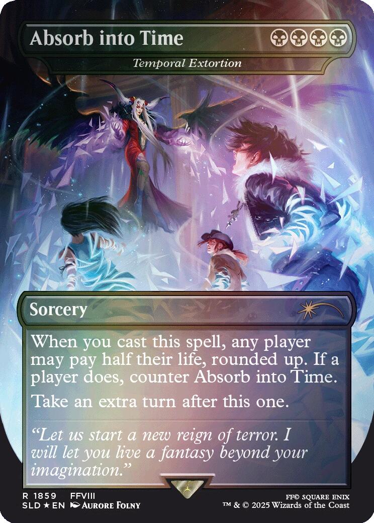 Absorb into Time - Temporal Extortion (Rainbow Foil)