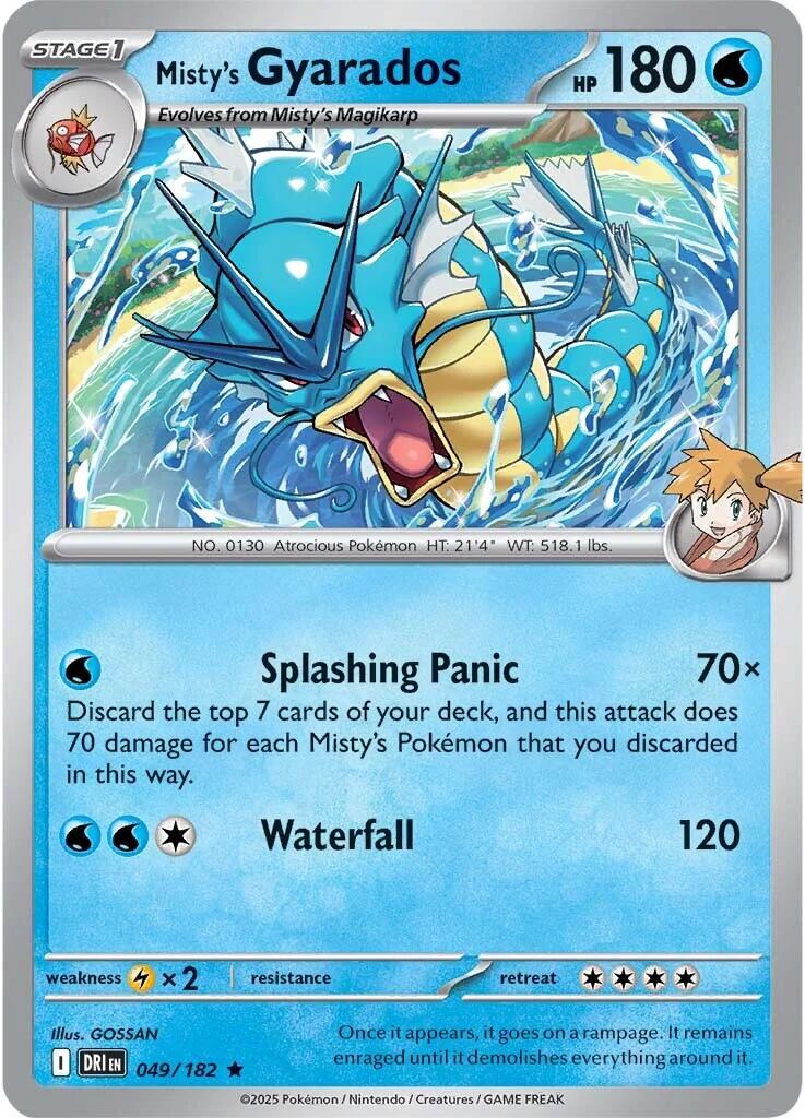Misty's Gyarados - 049/182 (Non-holo)
