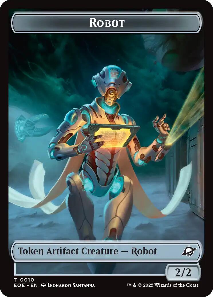 Robot // Sliver Double-Sided Token