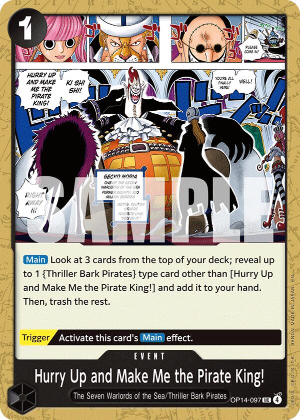 Hurry Up and Make Me the Pirate King!