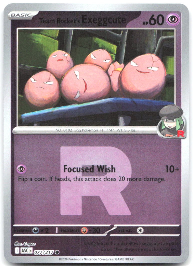 Team Rocket's Exeggcute (Energy Symbol Pattern)