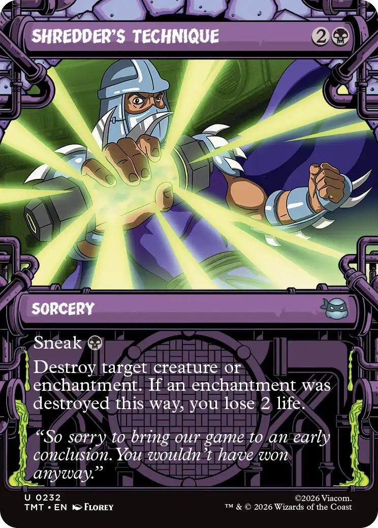 Shredder's Technique (Showcase)