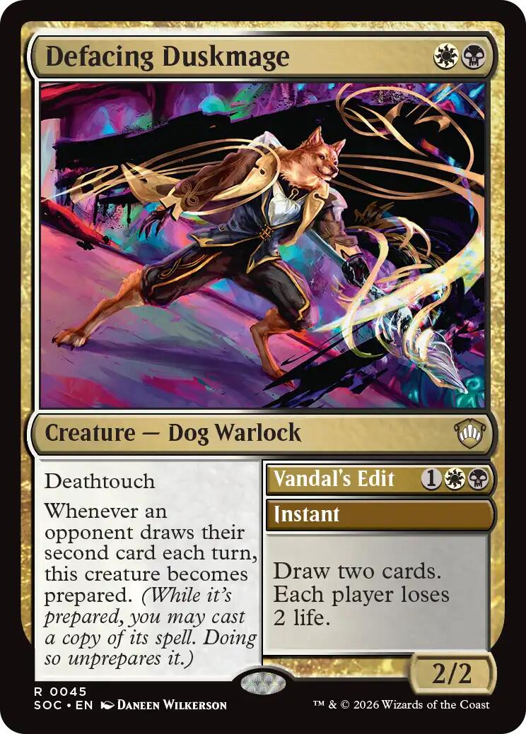 Defacing Duskmage