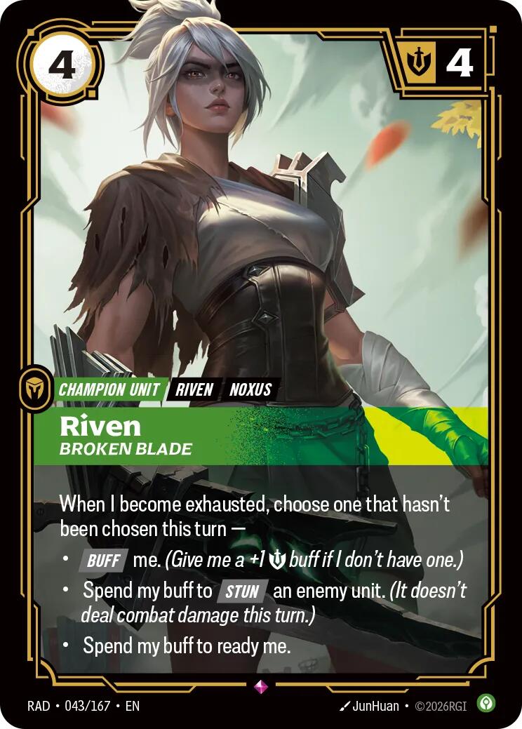 Riven, Broken Blade