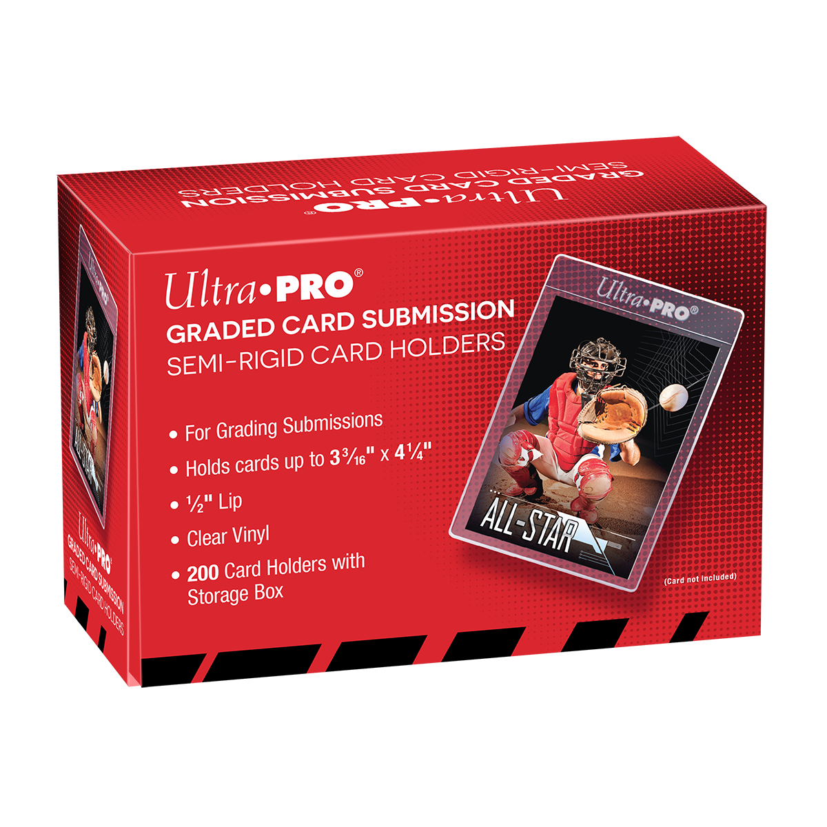 Ultra Pro: 1/2" Lip Semi-Rigid Tall Card Holders (200ct)