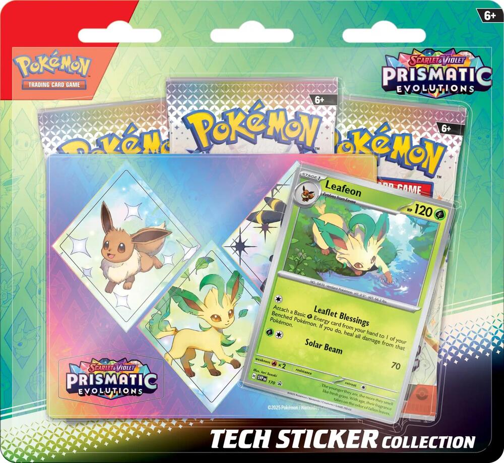 Pokemon: Prismatic Evolutions Tech Sticker Collection